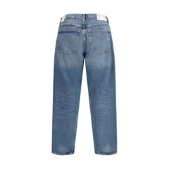 Agolde Light Blue Recycled Cotton Tapered Jeans