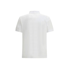 Stone Island White Cotton Polo Shirt