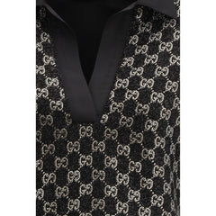 Gucci Black Viscose Top