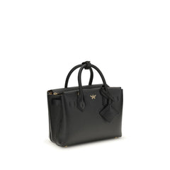 MCM Black Calf Leather Bos Taurus Handbag