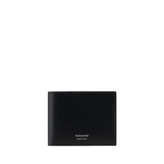 Ferragamo Black Calf Leather Bos Taurus Wallet
