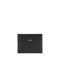 Ferragamo Black Calf Leather Bos Taurus Wallet