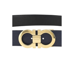 Ferragamo Blue Calf Leather Bos Taurus Regular Belt