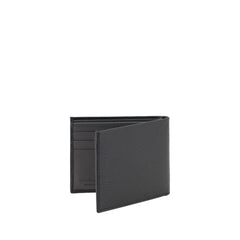 Ferragamo Black Calf Leather Bos Taurus Wallet