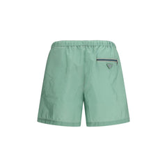 Prada Bicolor Recycled Polyamide Shorts