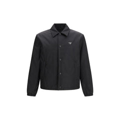 Prada Black Recycled Polyamide Coat