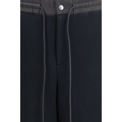 Sacai Black Cotton Athletic Pants