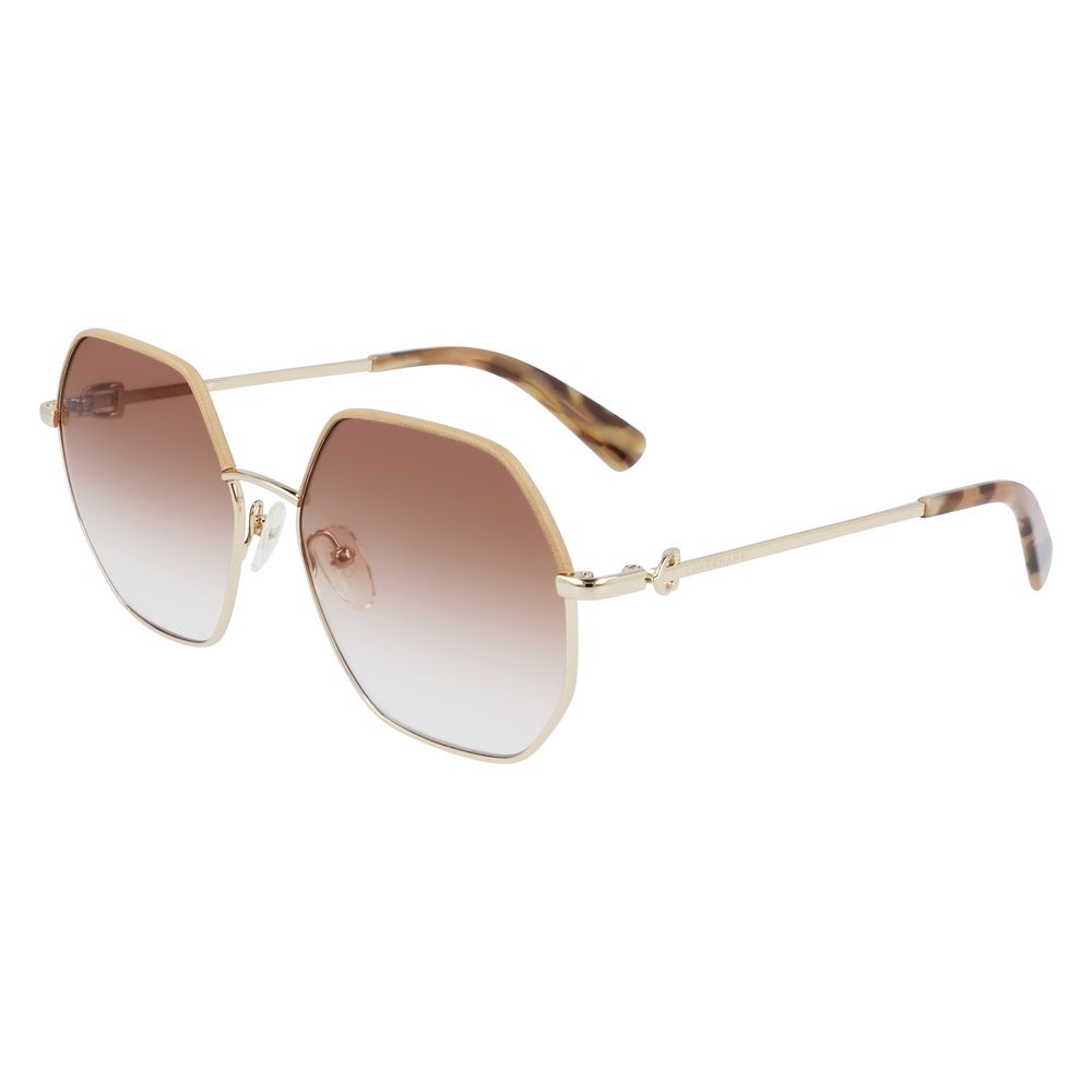 Longchamp Gold Metal Sunglasses