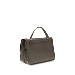 Zanellato Brown Calf Leather Bos Taurus Shoulder Bag