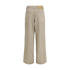 Haikure Beige Cotton Jeans Denim