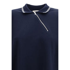 Miu Miu Blue Cotton Polo Shirt