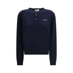 Miu Miu Blue Cashmere Sweatshirt