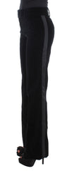 Ermanno Scervino Black Viscose Pants