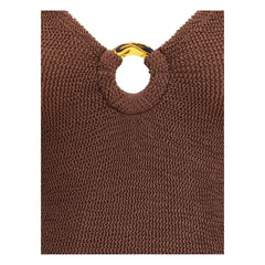 Hunza G Brown Polyamide One-Piece Swimsuit