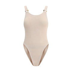 Hunza G Beige Polyamide One-Piece Swimsuit