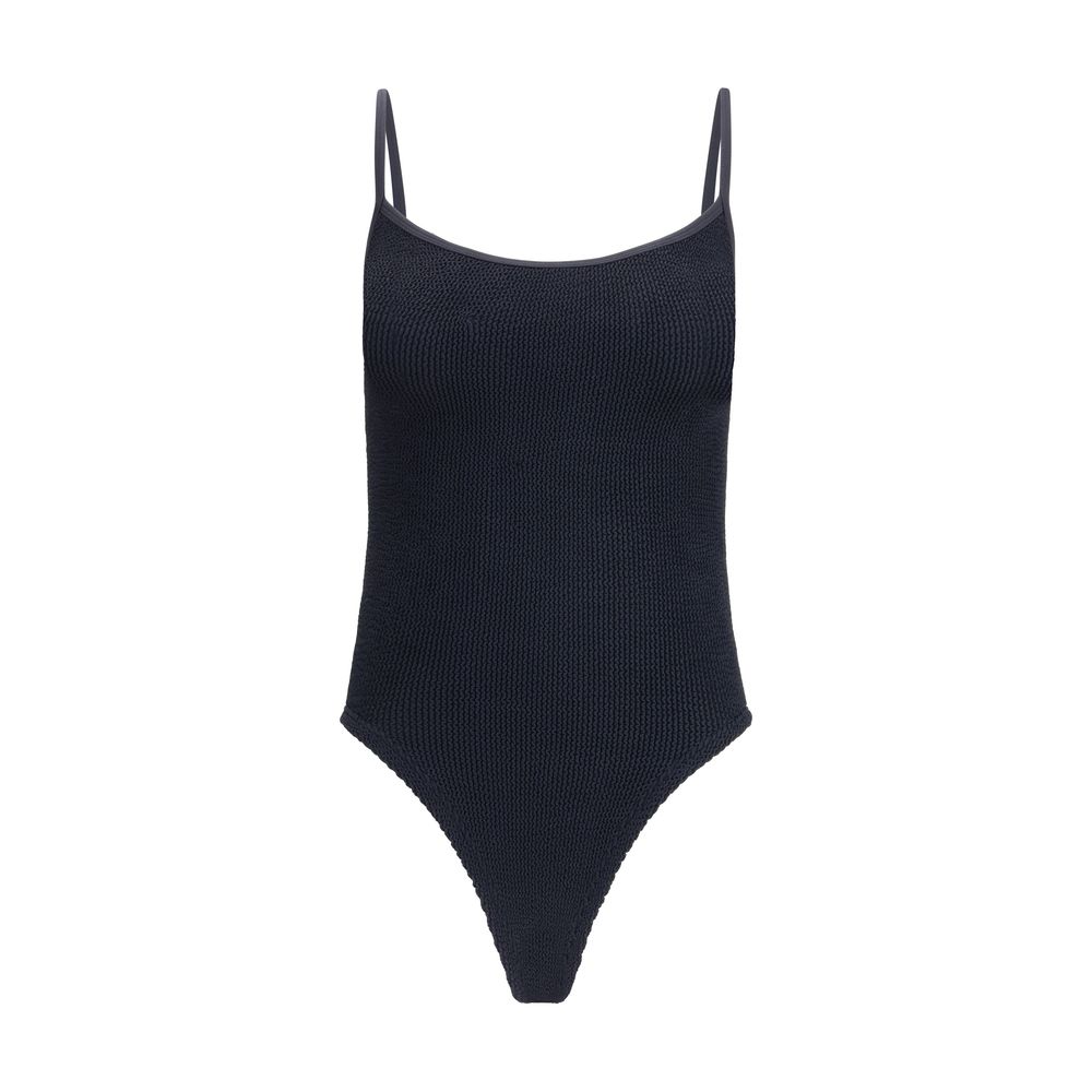 Hunza G Black Polyamide One-Piece Swimsuit