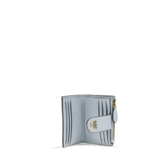 PINKO Blue Calf Leather Bos Taurus Wallet