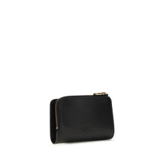 PINKO Black Calf Leather Bos Taurus Wallet