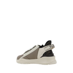 Fendi Brown Calf Leather Bos Taurus Athletic Sneakers