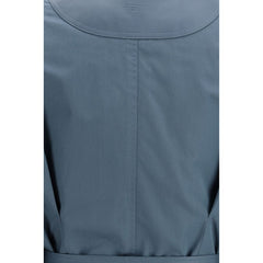 Fendi Blue Cotton Coat