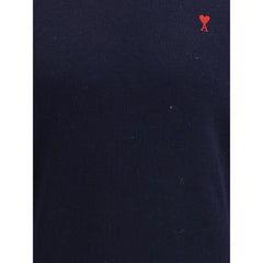 Ami Paris Blue Wool Sweatshirt