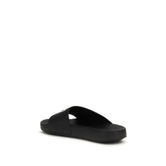 Givenchy Black Rubber Sandals