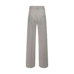 Forte_Forte Gray Viscose Casual Pants