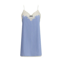 Miu Miu Blue Cotton Casual Dress