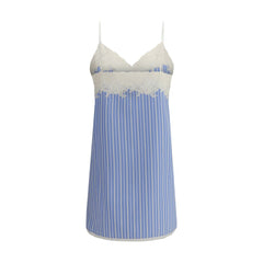 Miu Miu Blue Cotton Casual Dress