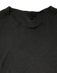 Dolce & Gabbana Sweater Black Cotton Crewneck Sweatshirt
