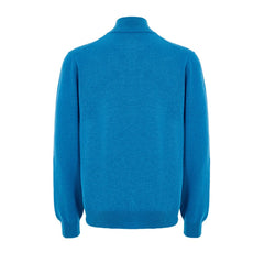 Gran Sasso Blue Wool Turtleneck