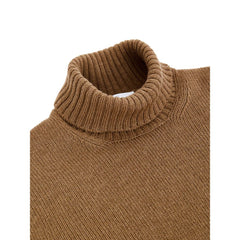 Gran Sasso Brown Wool Turtleneck