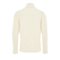 Gran Sasso White Wool Turtleneck