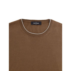 Gran Sasso Brown Silk Sweatshirt