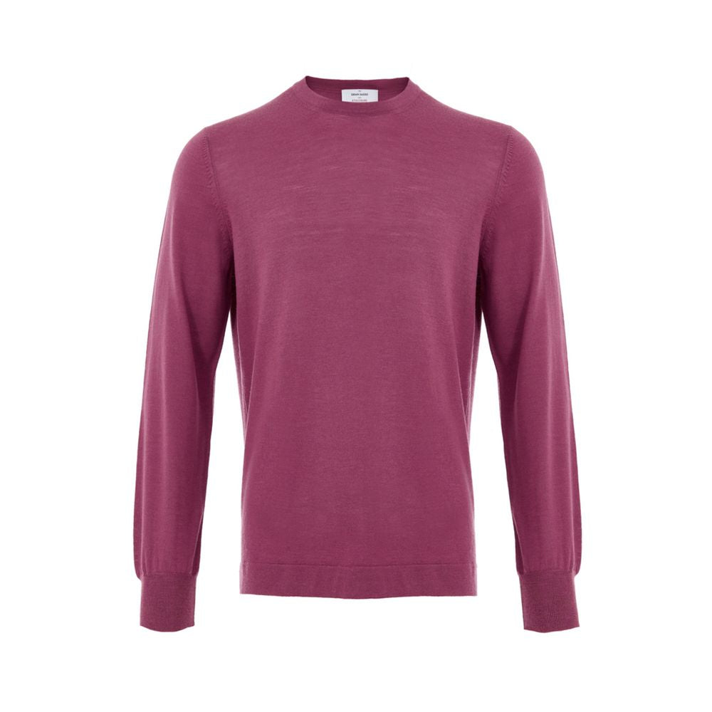 Gran Sasso Purple Wool Sweatshirt