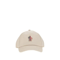 Moncler Grenoble Beige Cotton Cap (Baseball Hat)