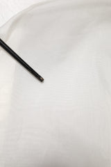 Dolce & Gabbana White Sheer Silk Blouse Lace Bow Tie Blouse Top