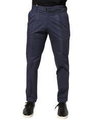Briglia 1949 DarkBlue Wool Straight Formal Dress Trouser Pants