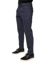 Briglia 1949 DarkBlue Wool Straight Formal Dress Trouser Pants