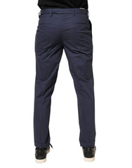 Briglia 1949 DarkBlue Wool Straight Formal Dress Trouser Pants