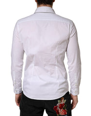 Daniele Alessandrini White Long Sleeves Dress Men Shirt
