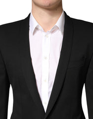 Dolce & Gabbana Black Embellished Single Breasted Blazer