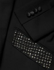 Dolce & Gabbana Black Embellished Single Breasted Blazer