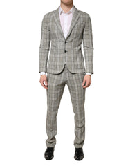 Domenico Tagliente Gray Single Breasted Formal 2 Piece Suit