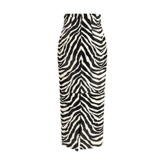 Khaite Multicolor Calf Leather Bos Taurus Skirt