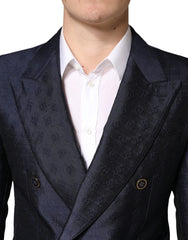 Dolce & Gabbana Dark Blue Double Breasted SICILIA 2 PC Suit