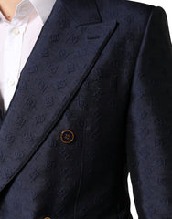 Dolce & Gabbana Dark Blue Double Breasted SICILIA 2 PC Suit