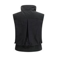 PINKO Black Nylon Sleveless Jacket