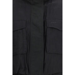 PINKO Black Nylon Sleveless Jacket