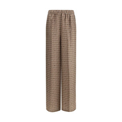 Max Mara Multicolor Silk Casual Pants